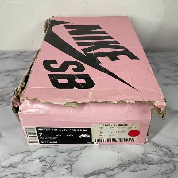 Nike Diamond Supply Co. x Dunk Low Pro SB Black Diamond 2018 7M 8.5W - Picture 12 of 12